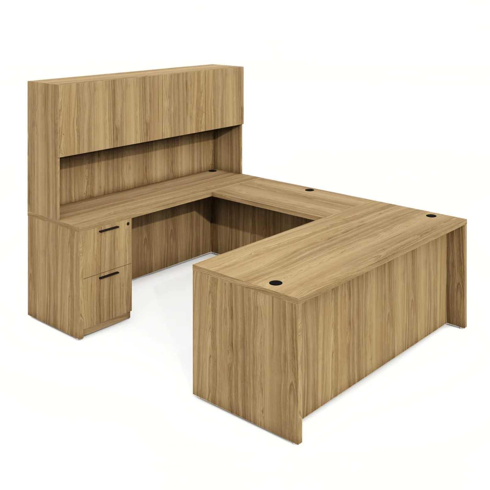 Parley U-Shaped Desk with Hutch - 96"W x 72"D