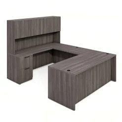 Parley U-Shaped Desk with Hutch - 96"W x 72"D