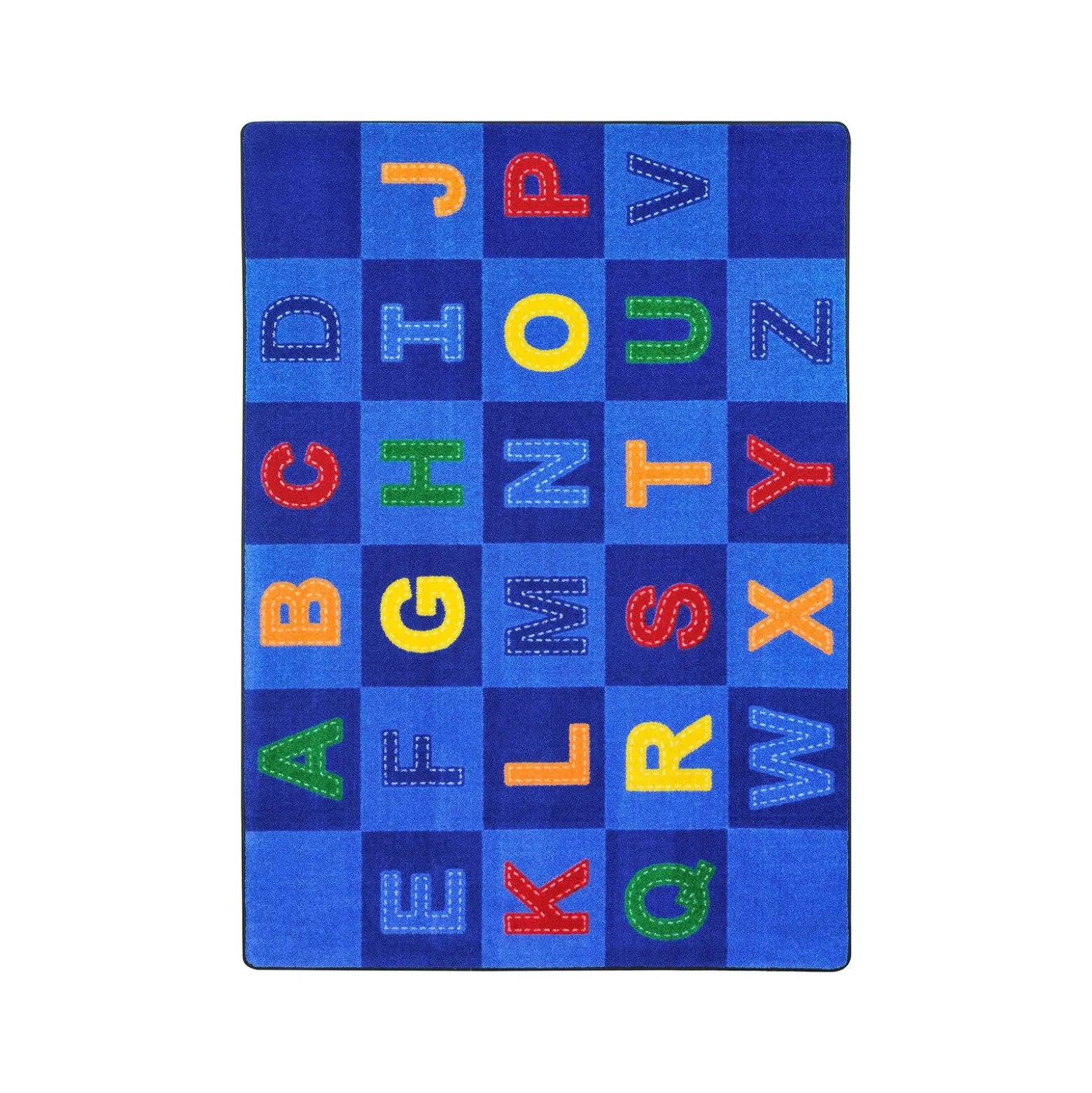 Patchwork Letters 7'8" x 10'9" Area Rug