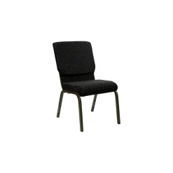 Patterned Fabric Wing-Back Church Chair - 1000 lb. capacity