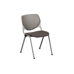 Perforated Poly Back and Upholstered Seat Stack Chair - 400 lb. Capacity