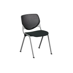 Perforated Poly Back and Upholstered Seat Stack Chair - 400 lb. Capacity