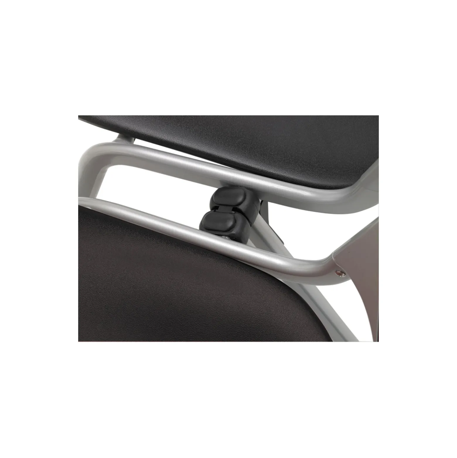 Perforated Poly Back and Upholstered Seat Stack Chair - 400 lb. Capacity