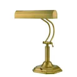 Piano Lamp - Antique Brass