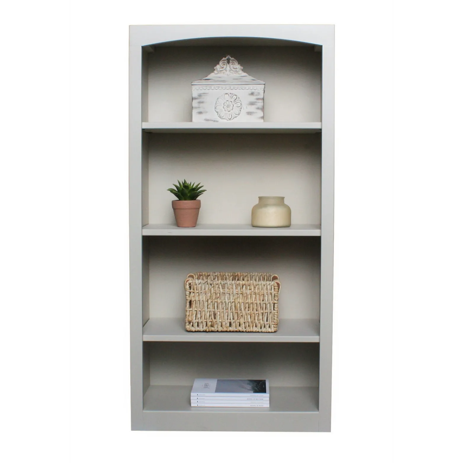 Pine Bookcases 4-Shelf Bookcase – 24”W x 48”H