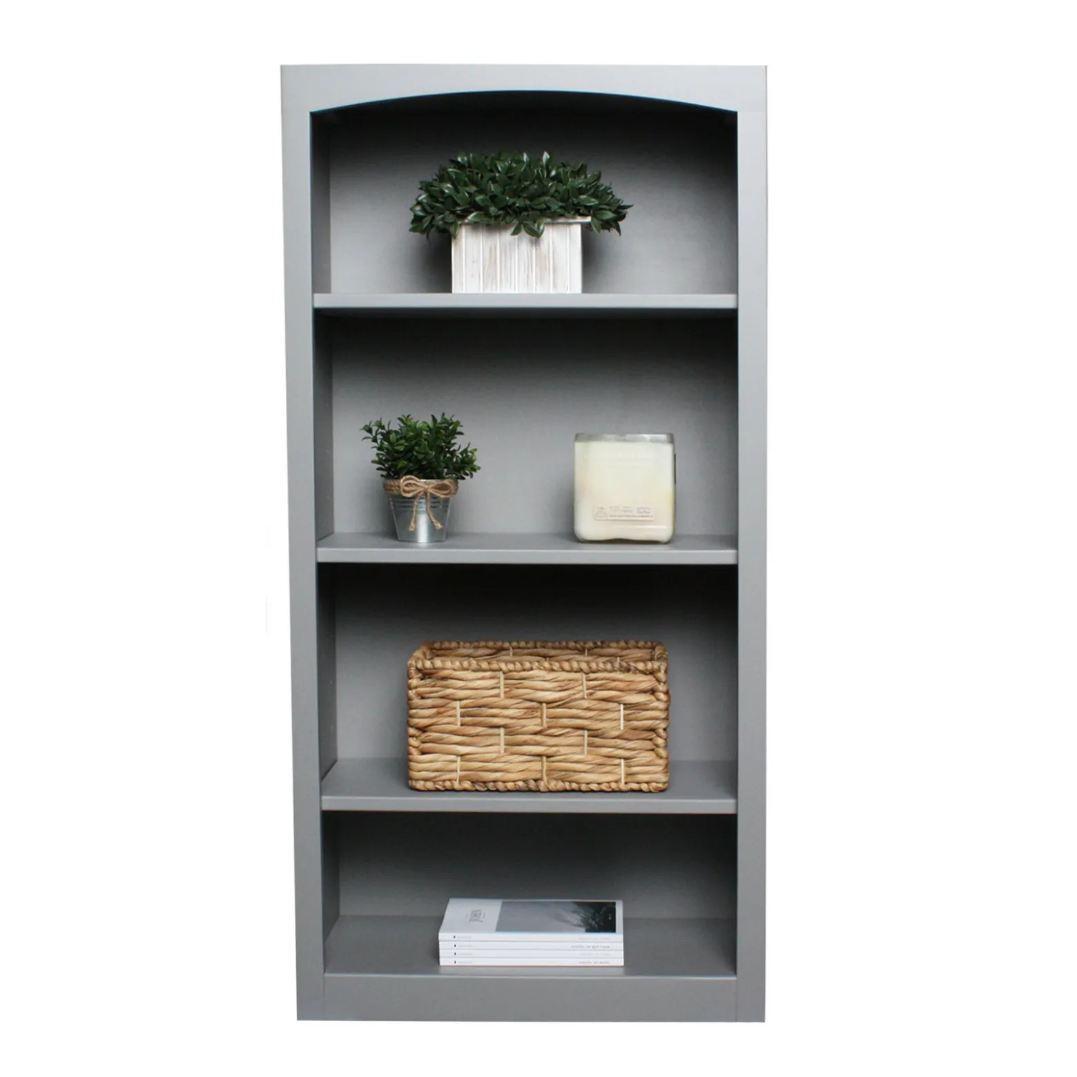 Pine Bookcases 4-Shelf Bookcase – 24”W x 48”H