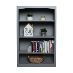 Pine Bookcases 4-Shelf Bookcase – 30”W x 48”H