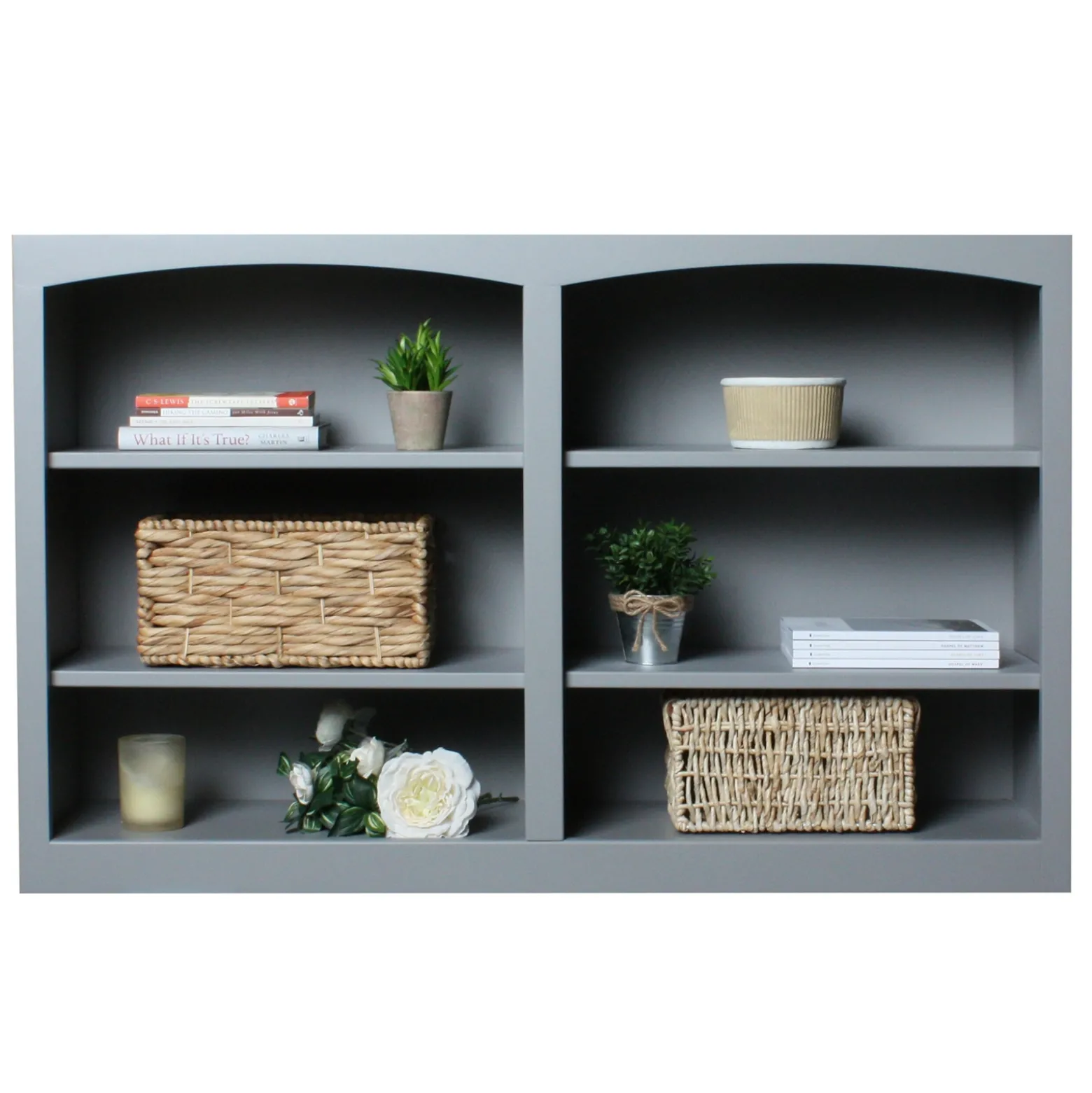 Pine Bookcases 6-Shelf Bookcase – 48”W x 30”H