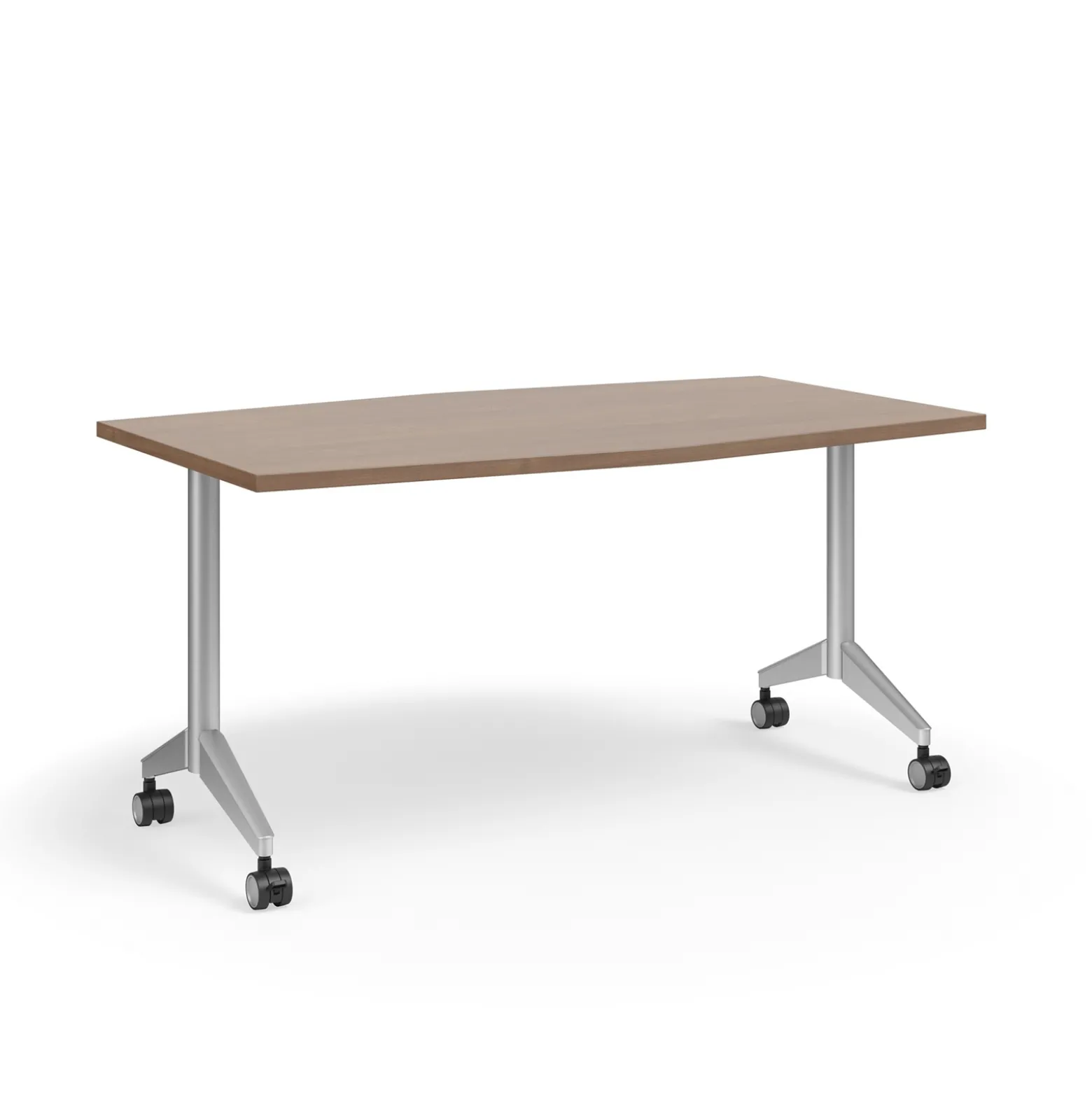 Pirouette Double Chevron Mobile Table - 60"W x 42"D