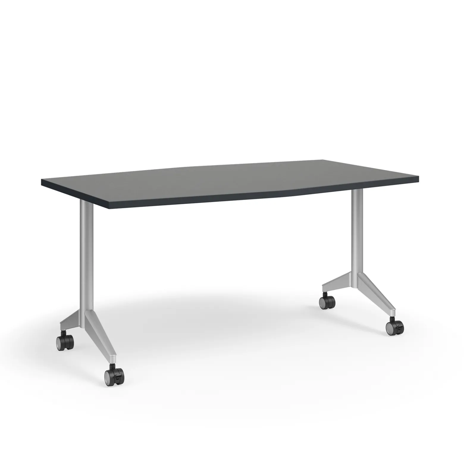 Pirouette Double Chevron Mobile Table - 60"W x 42"D