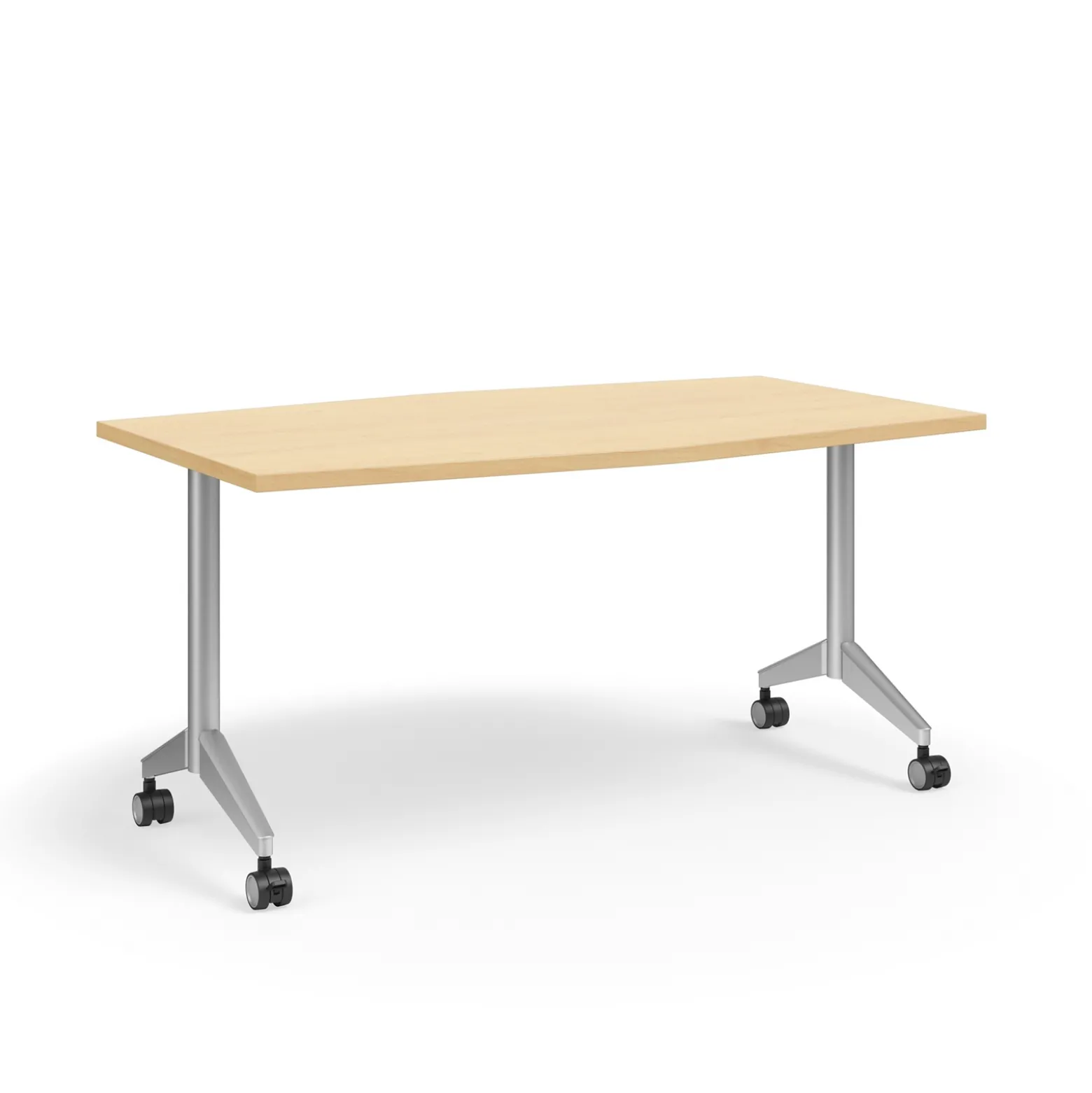 Pirouette Double Chevron Mobile Table - 60"W x 42"D