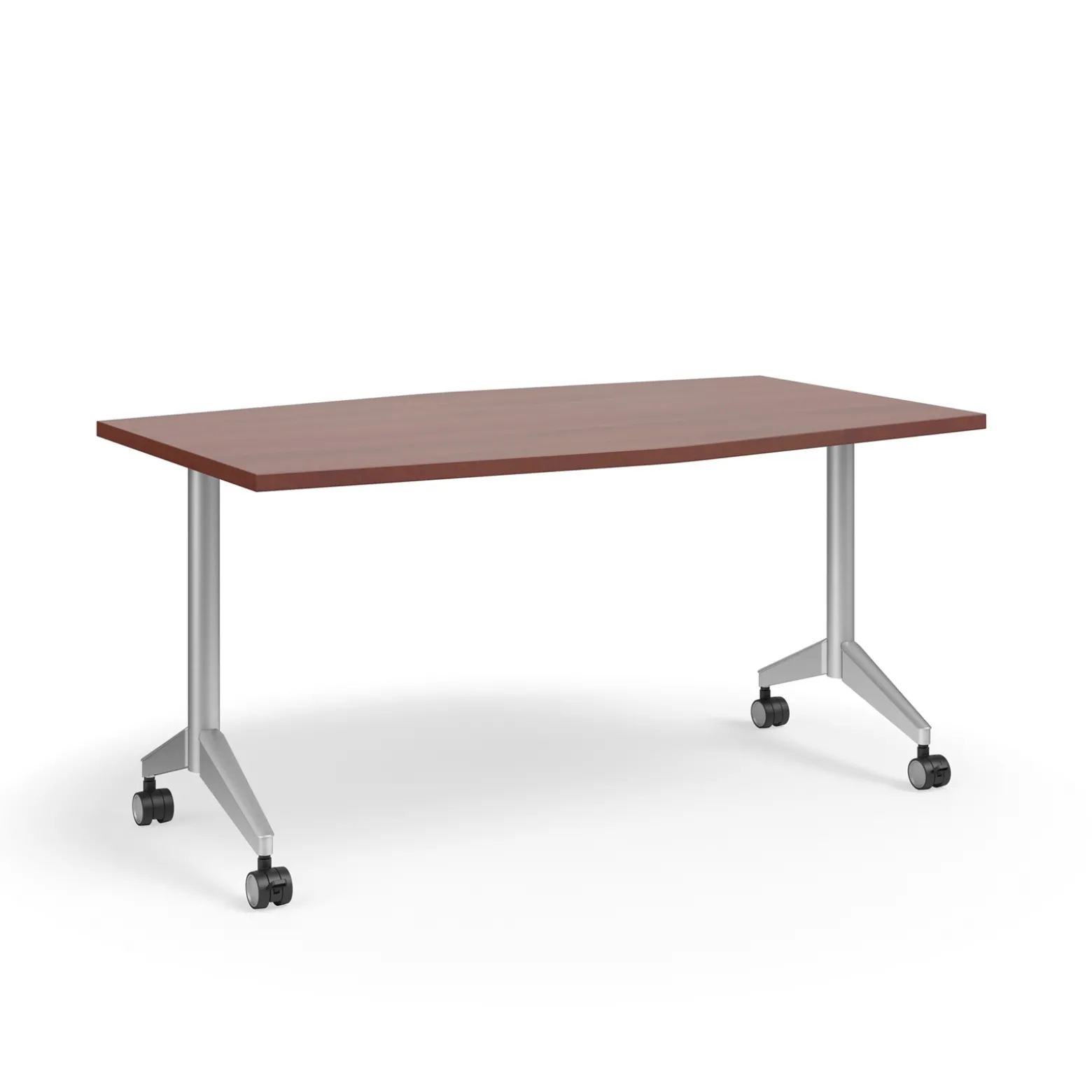 Pirouette Double Chevron Mobile Table - 60"W x 42"D