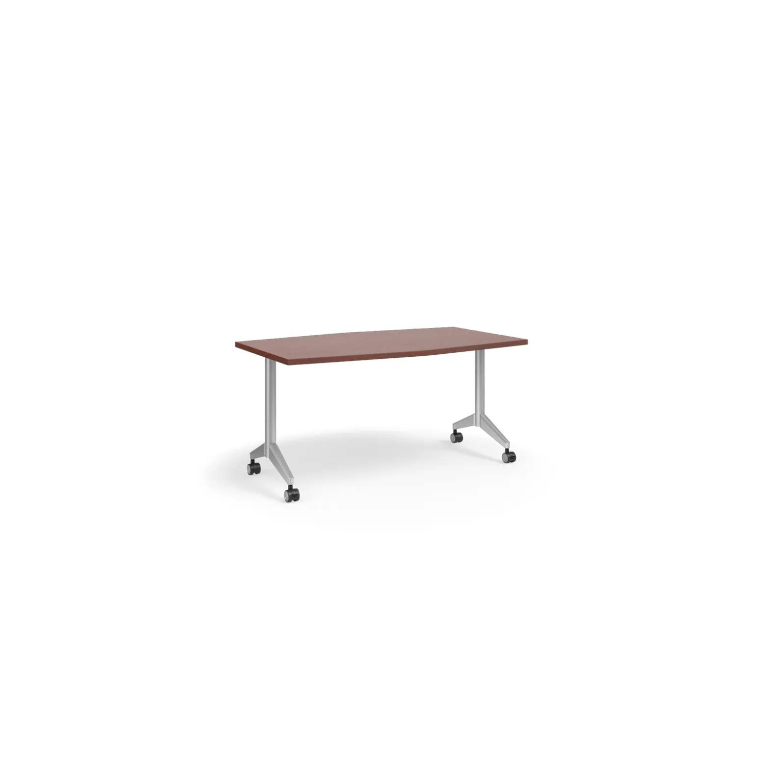 Pirouette Double Chevron Mobile Table - 72"W x 42"D