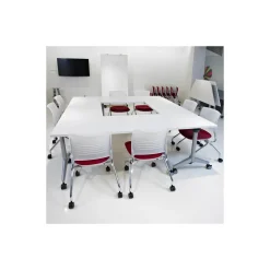 Pirouette Rectangular Flip-Top Training Table - 60