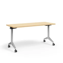 Pirouette Rectangular Flip-Top Training Table - 60