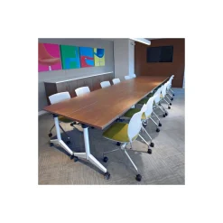 Pirouette Rectangular Flip-Top Training Table - 72"W x 30"D