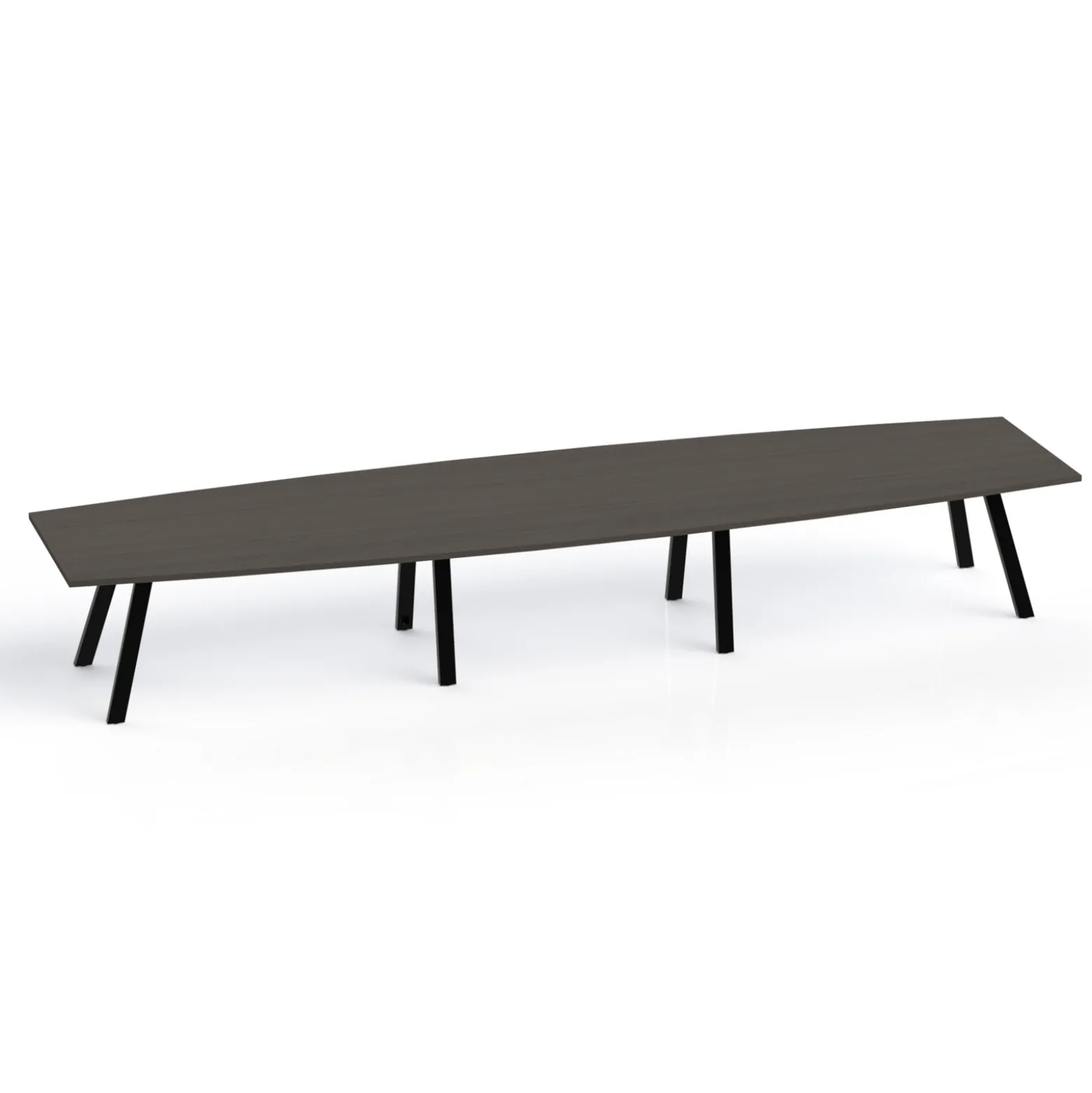 Plateaux Boat Shaped Conference Table with 3MM Edge - 192W x 48D