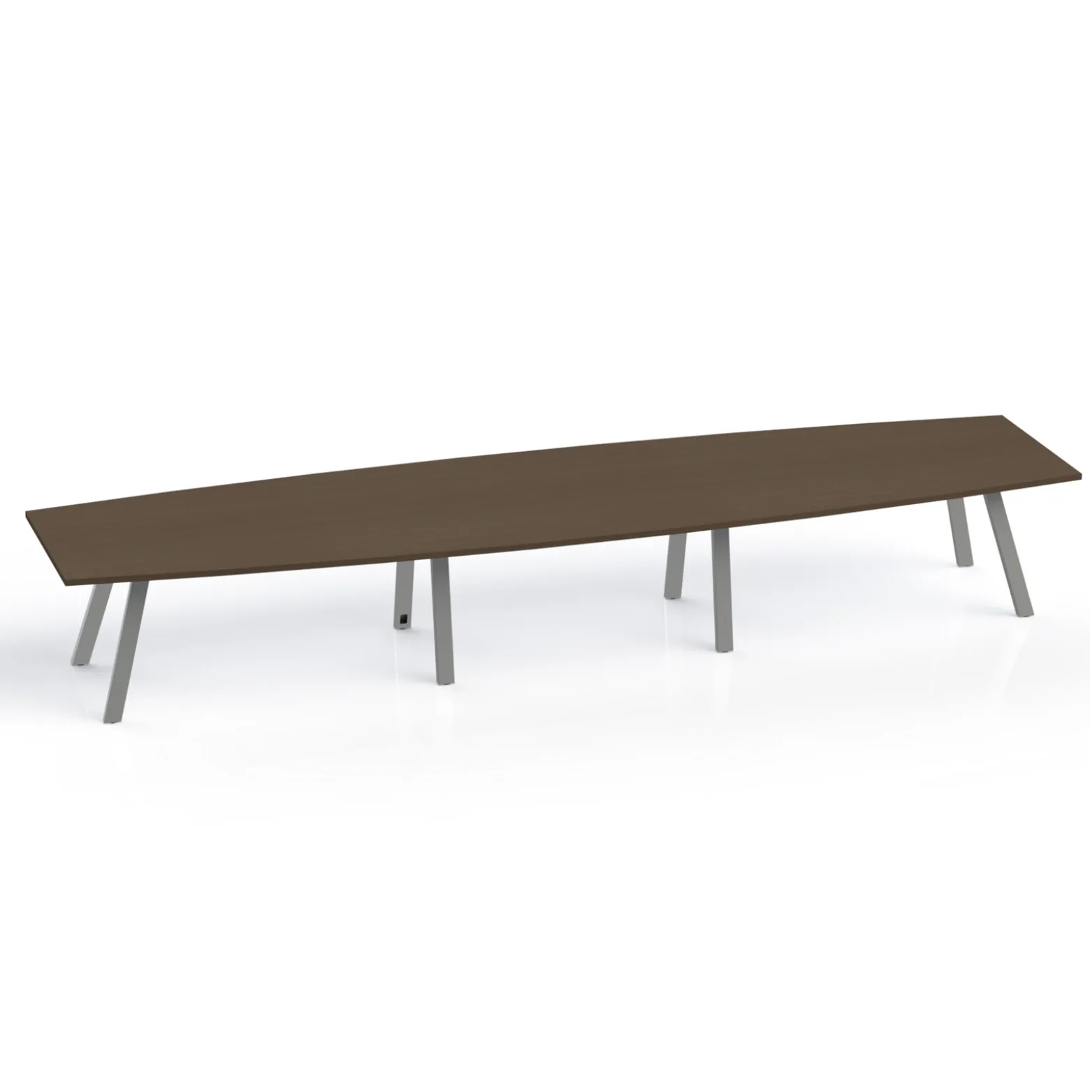 Plateaux Boat Shaped Conference Table with 3MM Edge - 192W x 48D