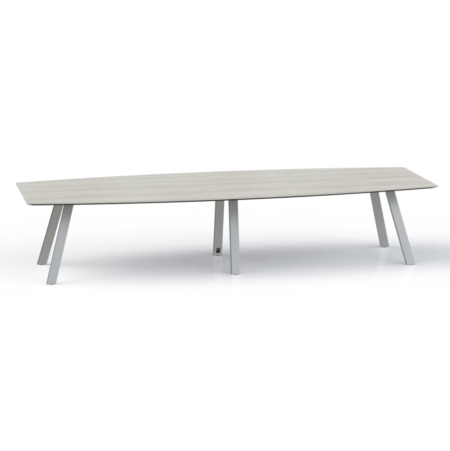 Plateaux Boat Shaped Conference Table with Knife Edge - 144W x 48D