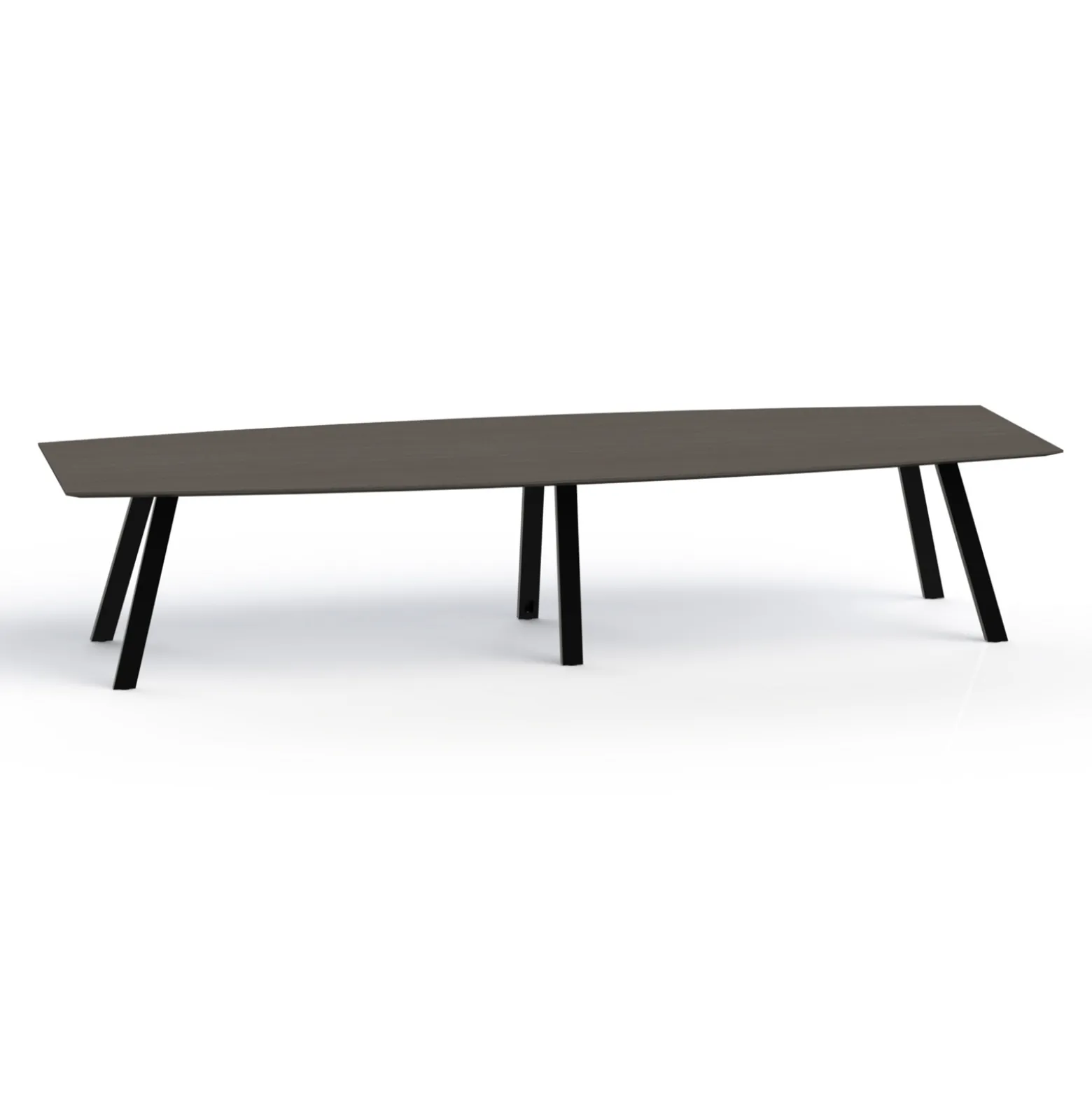 Plateaux Boat Shaped Conference Table with Knife Edge - 144W x 48D