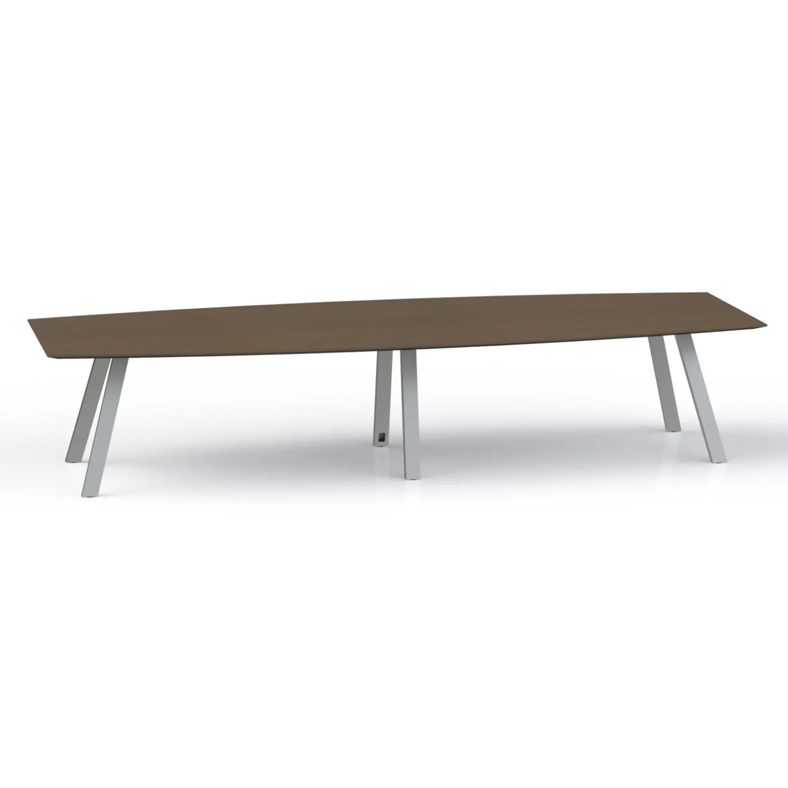Plateaux Boat Shaped Conference Table with Knife Edge - 144W x 48D