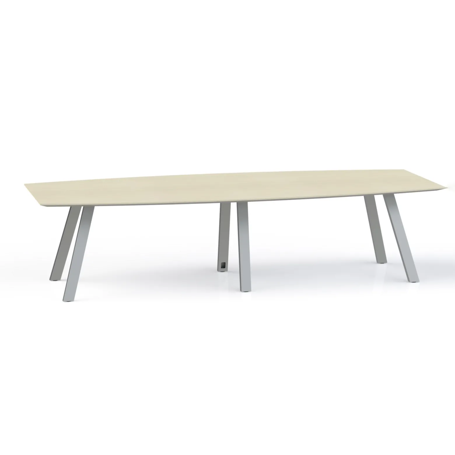Plateaux Boat Shaped Conference Table with Knife Edge - 120W x 48D