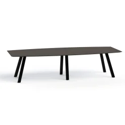 Plateaux Boat Shaped Conference Table with Knife Edge - 120W x 48D