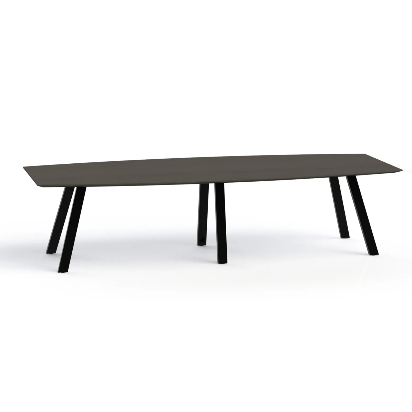 Plateaux Boat Shaped Conference Table with Knife Edge - 120W x 48D