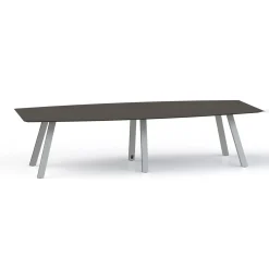 Plateaux Boat Shaped Conference Table with Knife Edge - 120W x 48D