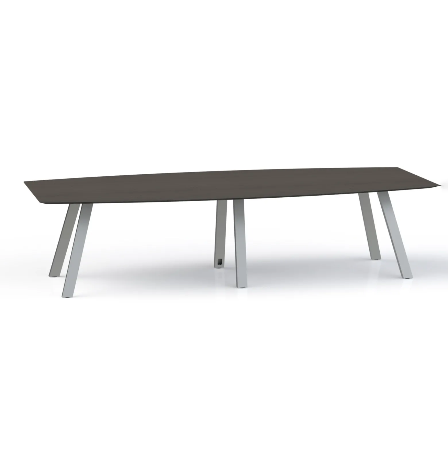 Plateaux Boat Shaped Conference Table with Knife Edge - 120W x 48D