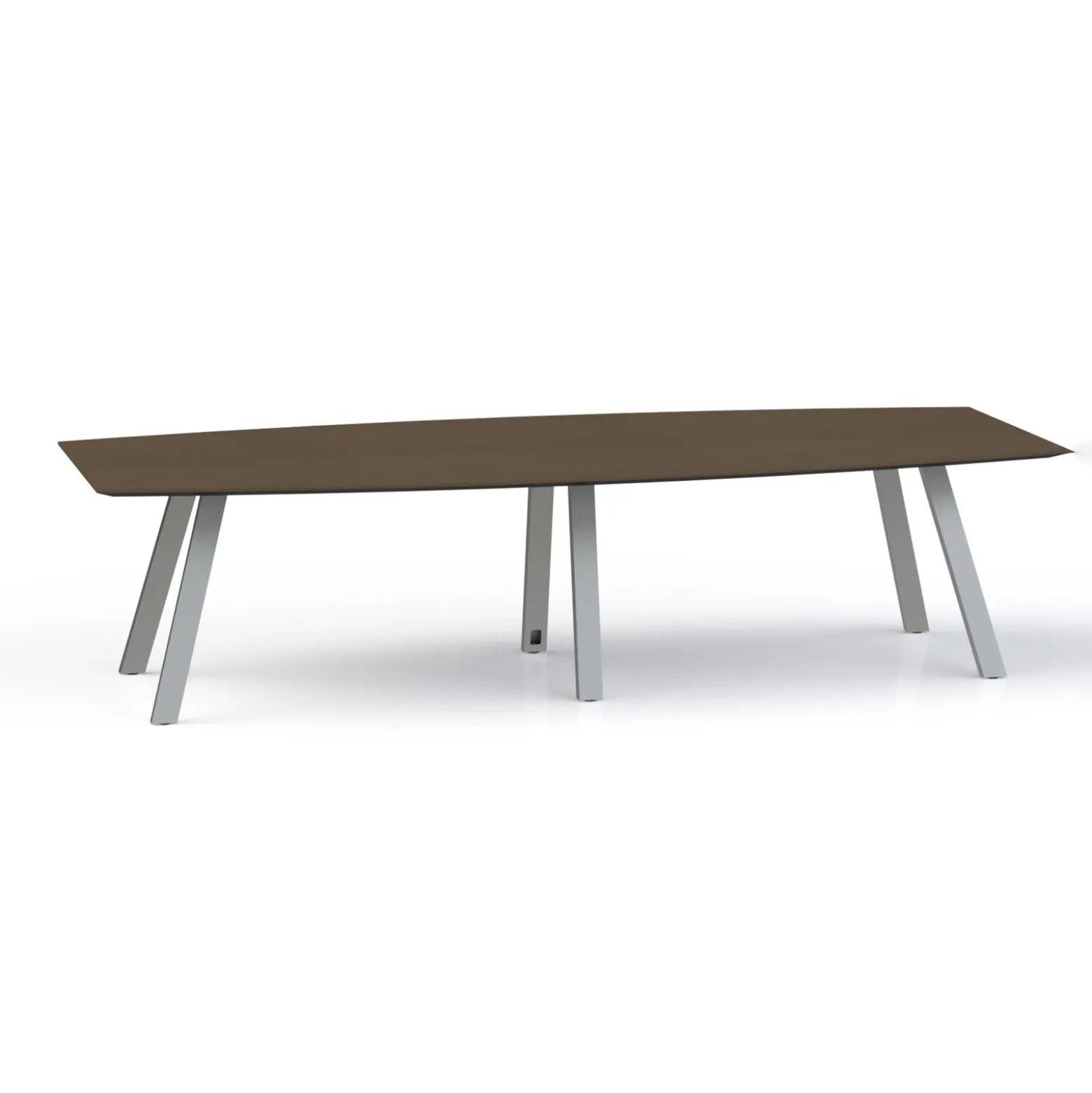Plateaux Boat Shaped Conference Table with Knife Edge - 120W x 48D