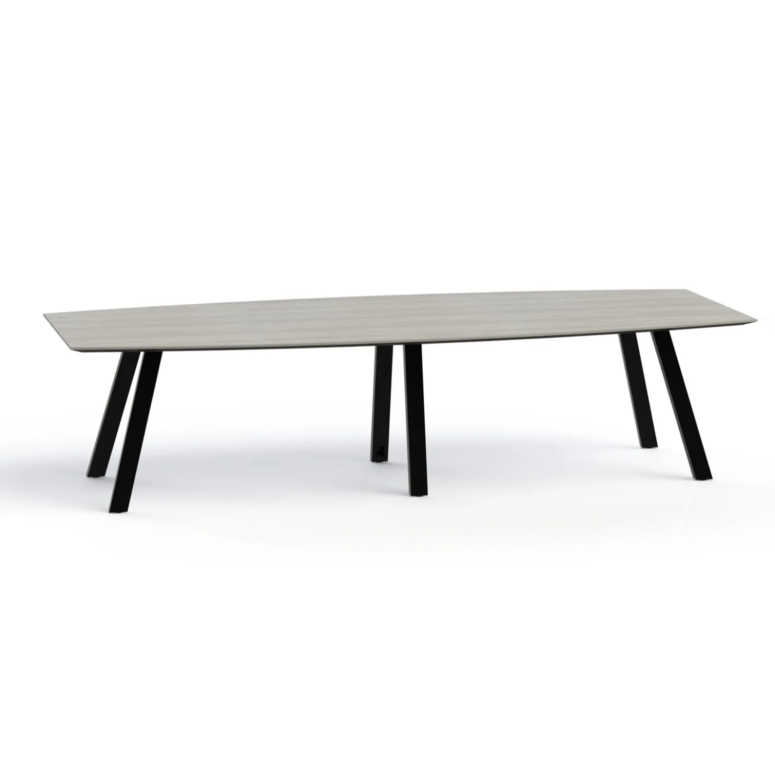 Plateaux Boat Shaped Conference Table with Knife Edge - 120W x 48D