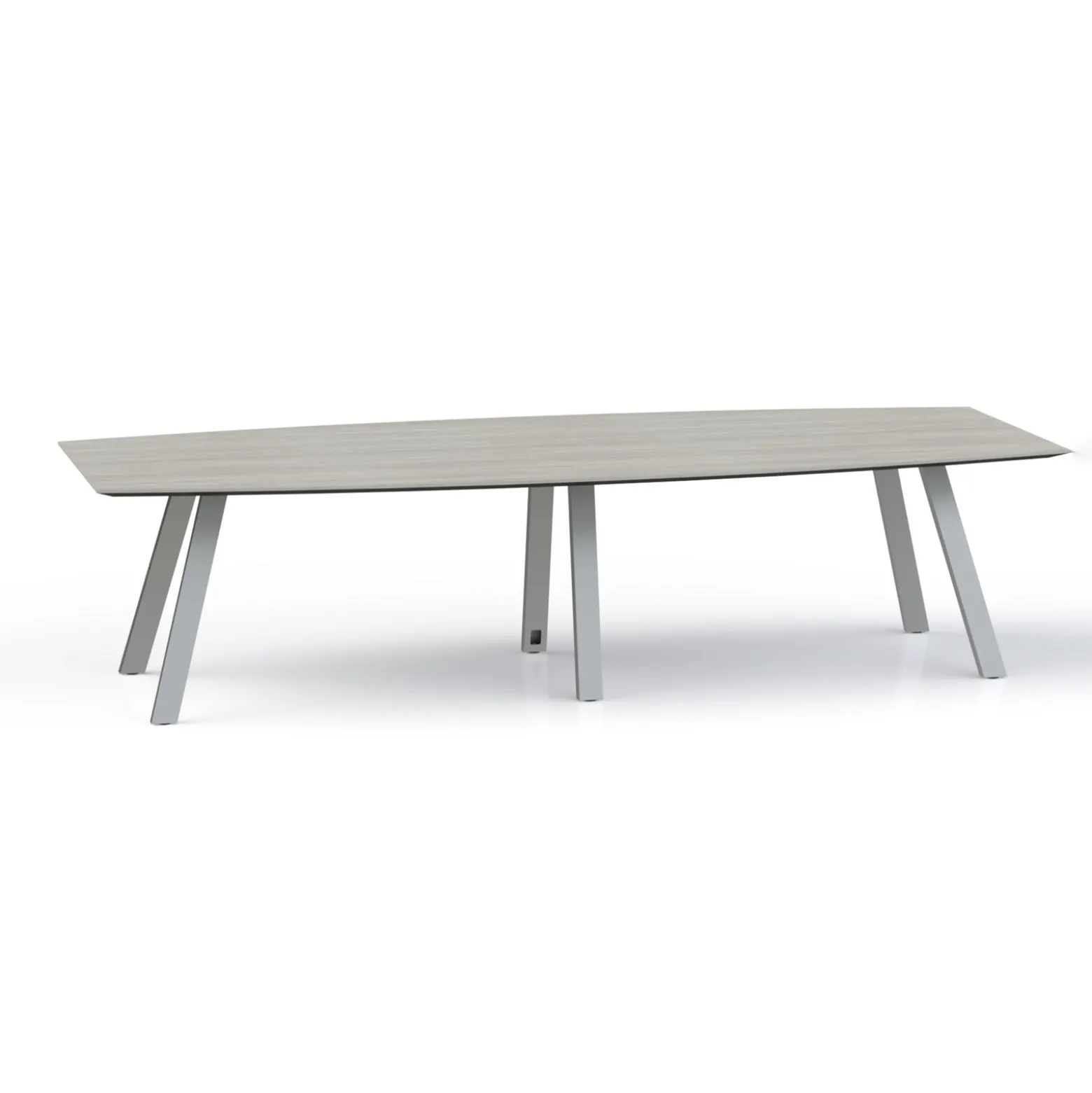 Plateaux Boat Shaped Conference Table with Knife Edge - 120W x 48D