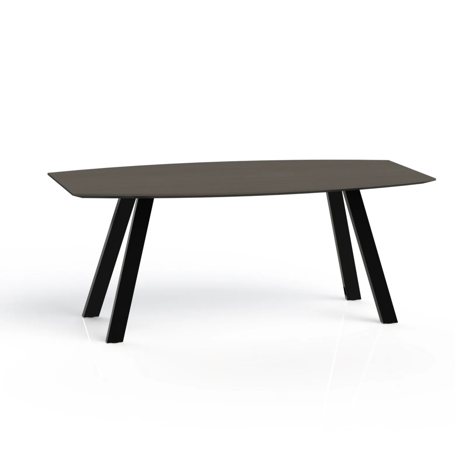 Plateaux Boat Shaped Conference Table with Knife Edge - 72W x 36D