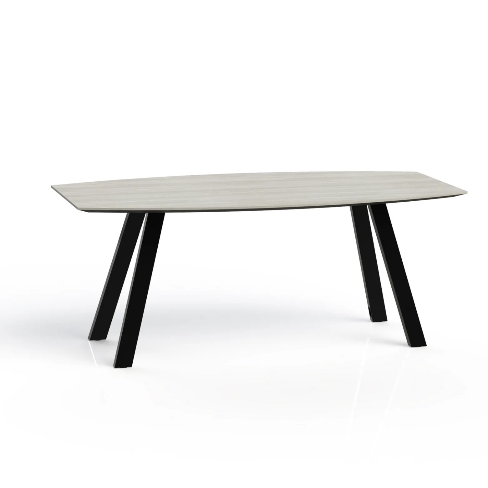 Plateaux Boat Shaped Conference Table with Knife Edge - 72W x 36D