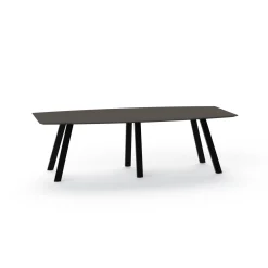 Plateaux Boat Shaped Conference Table with Knife Edge - 96W x 48D