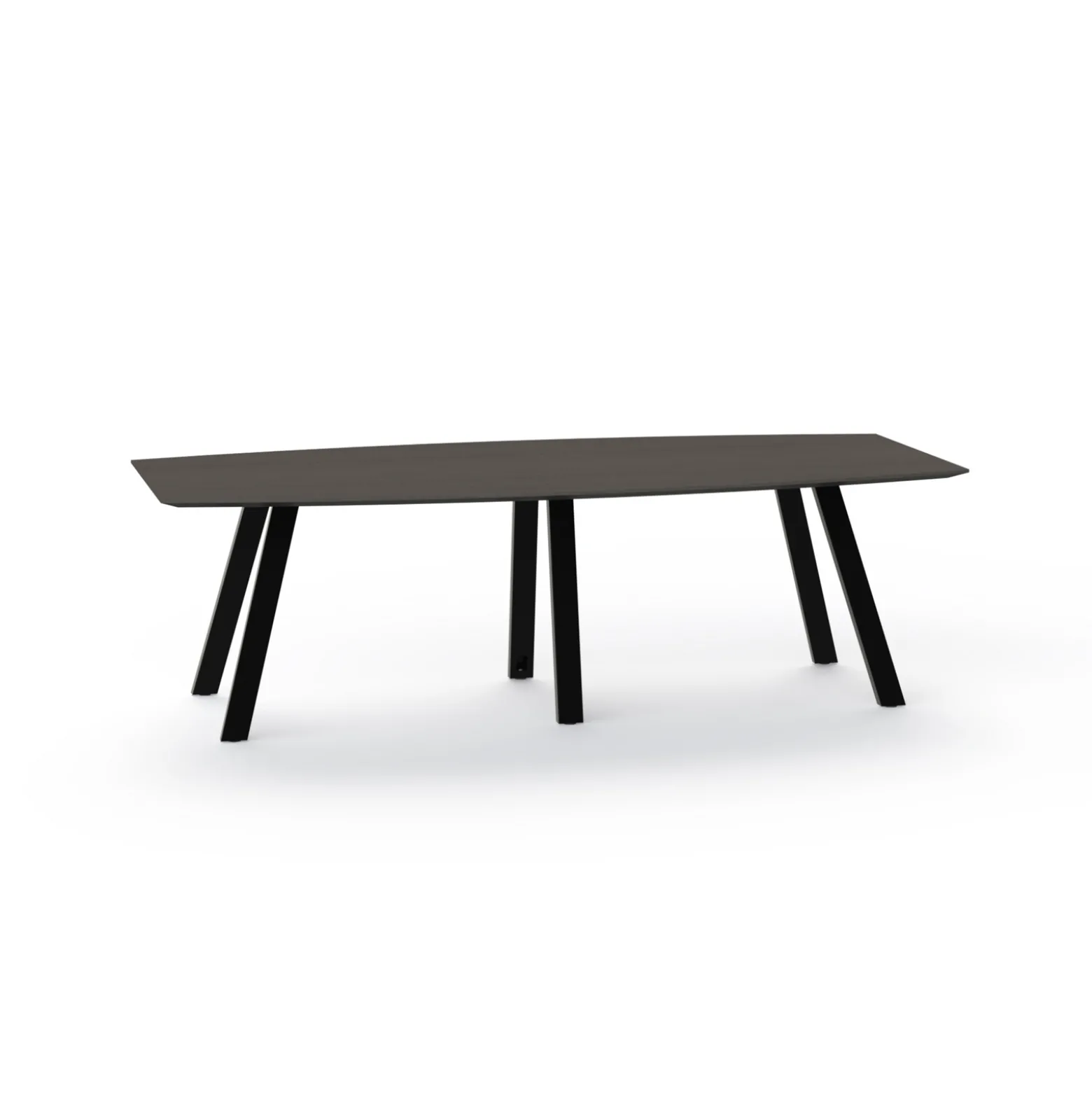 Plateaux Boat Shaped Conference Table with Knife Edge - 96W x 48D