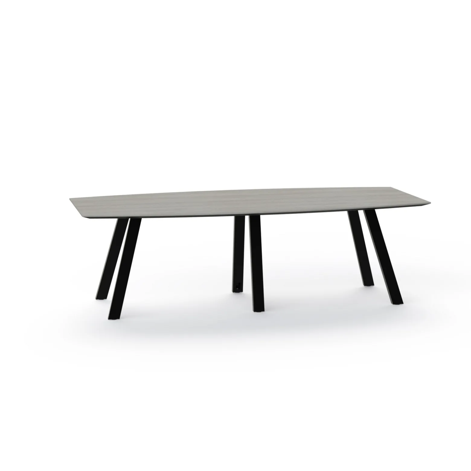 Plateaux Boat Shaped Conference Table with Knife Edge - 96W x 48D