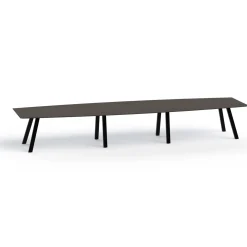 Plateaux Boat Shaped Conference Table with Knife Edge - 192W x 48D