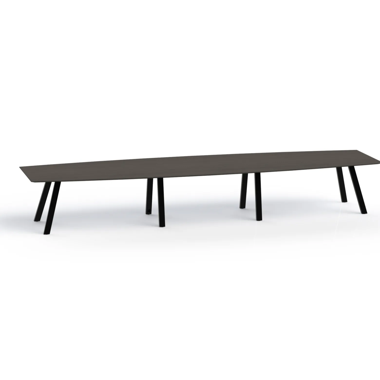 Plateaux Boat Shaped Conference Table with Knife Edge - 192W x 48D