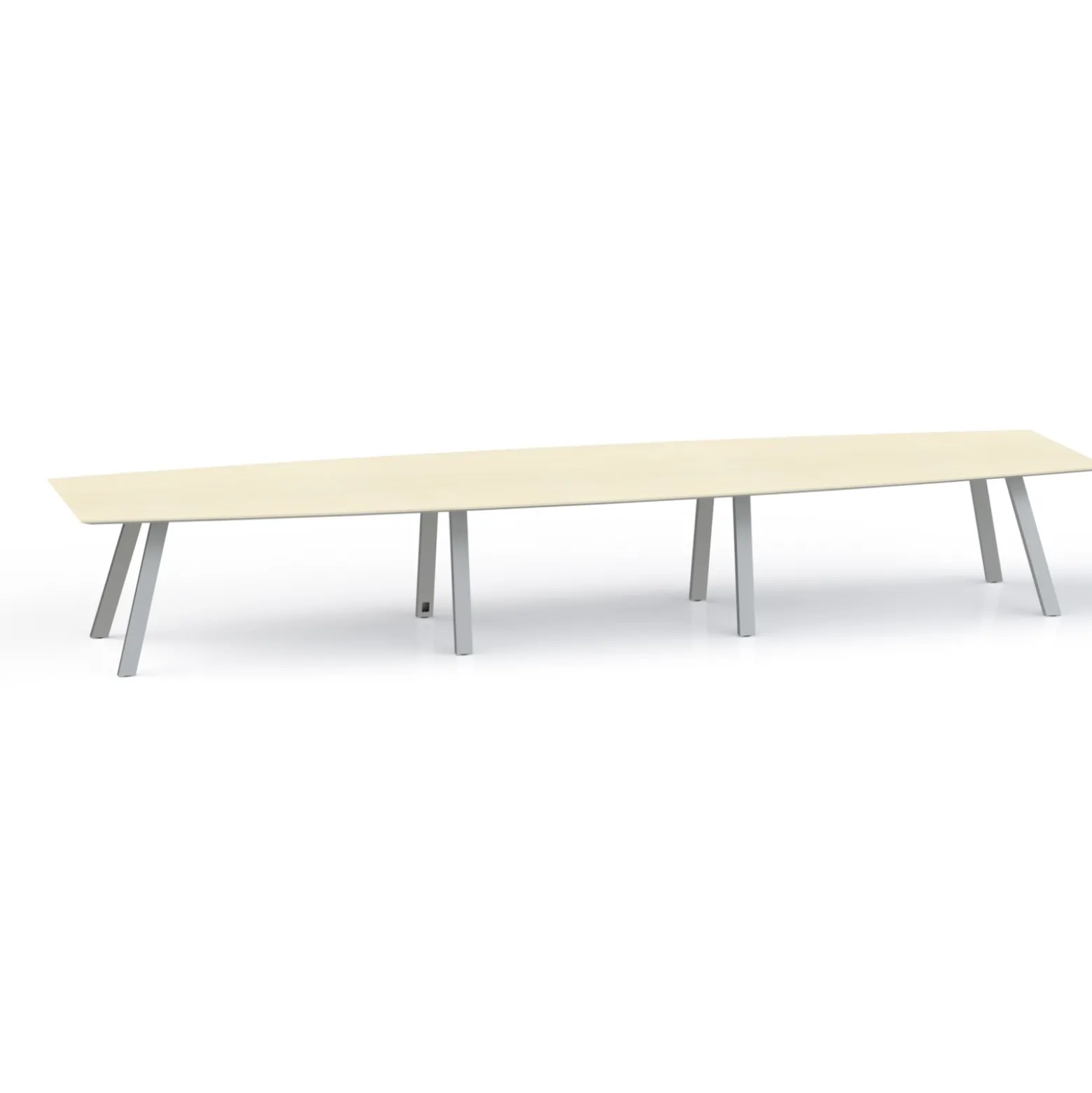 Plateaux Boat Shaped Conference Table with Knife Edge - 192W x 48D