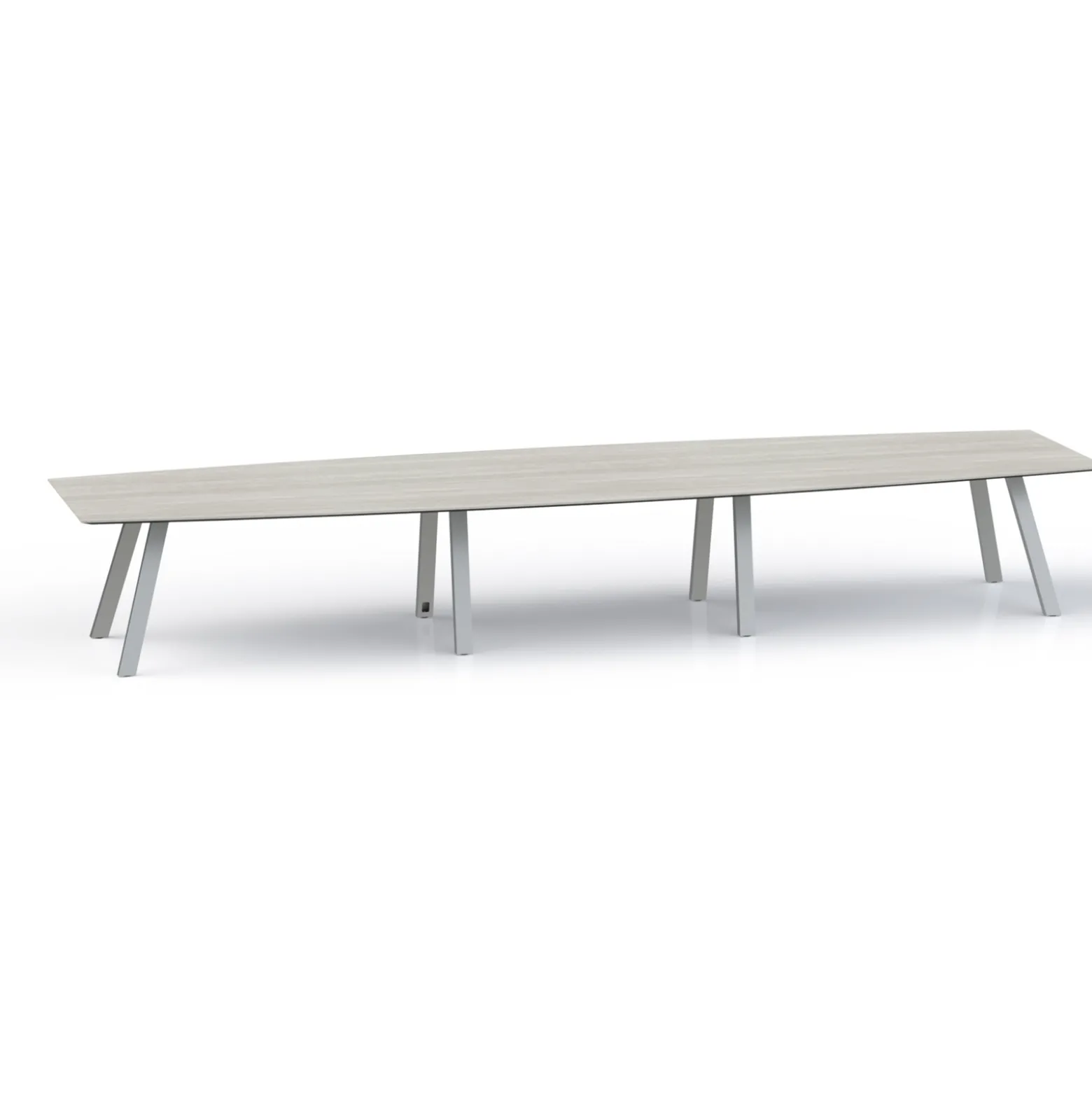 Plateaux Boat Shaped Conference Table with Knife Edge - 192W x 48D