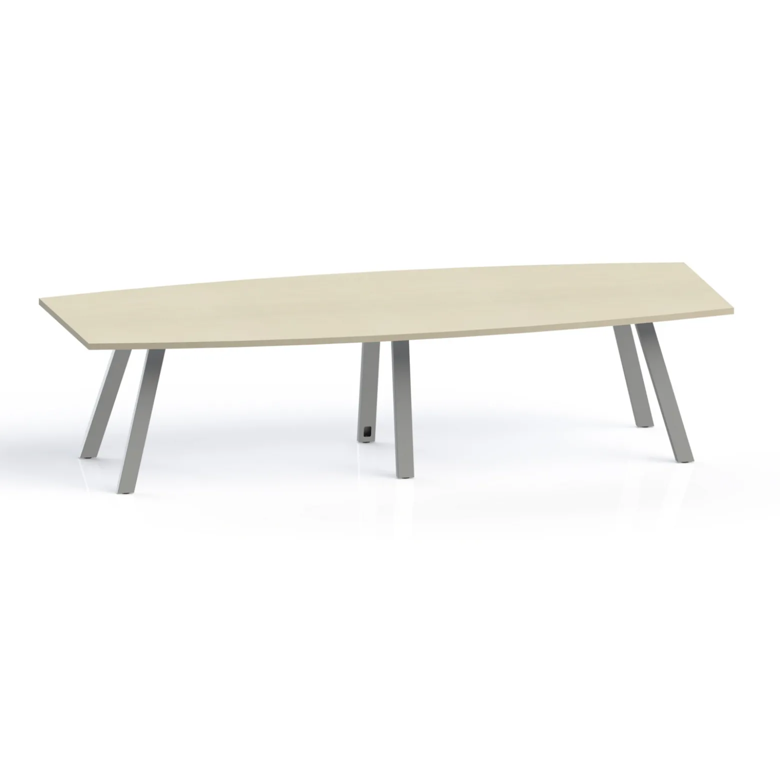Plateaux Boat Shaped Conference Table with 3MM Edge - 120W x 48D