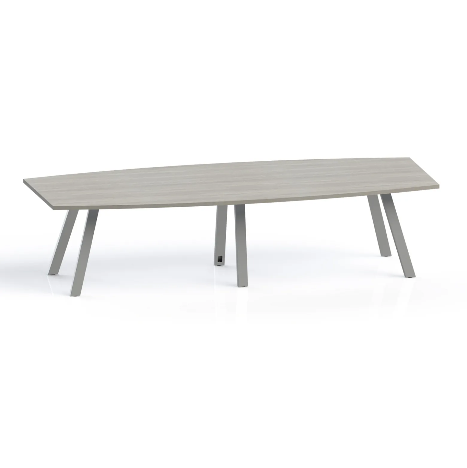 Plateaux Boat Shaped Conference Table with 3MM Edge - 120W x 48D