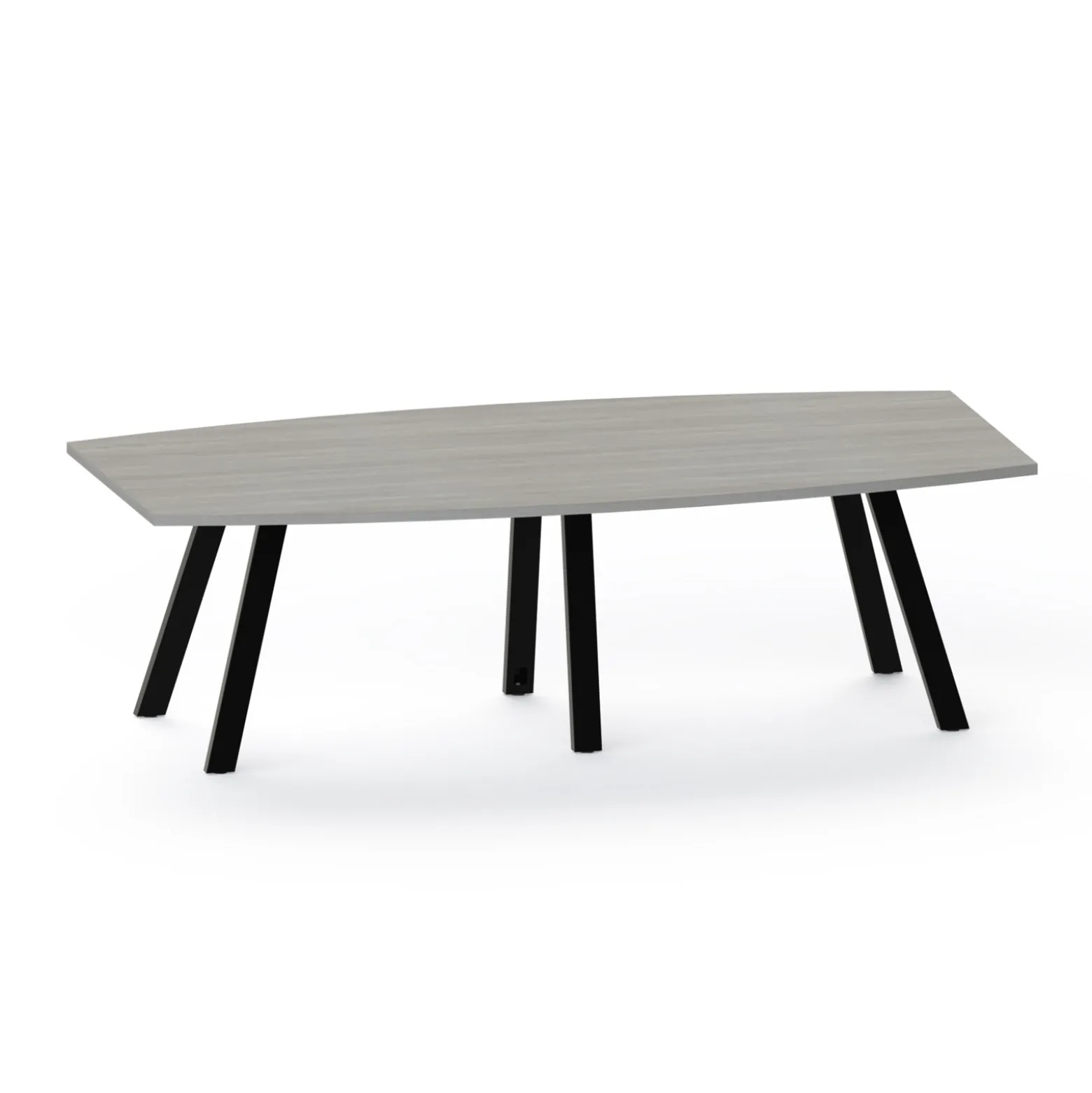Plateaux Boat Shaped Conference Table with 3MM Edge - 96W x 48D