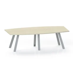 Plateaux Boat Shaped Conference Table with 3MM Edge - 96W x 48D