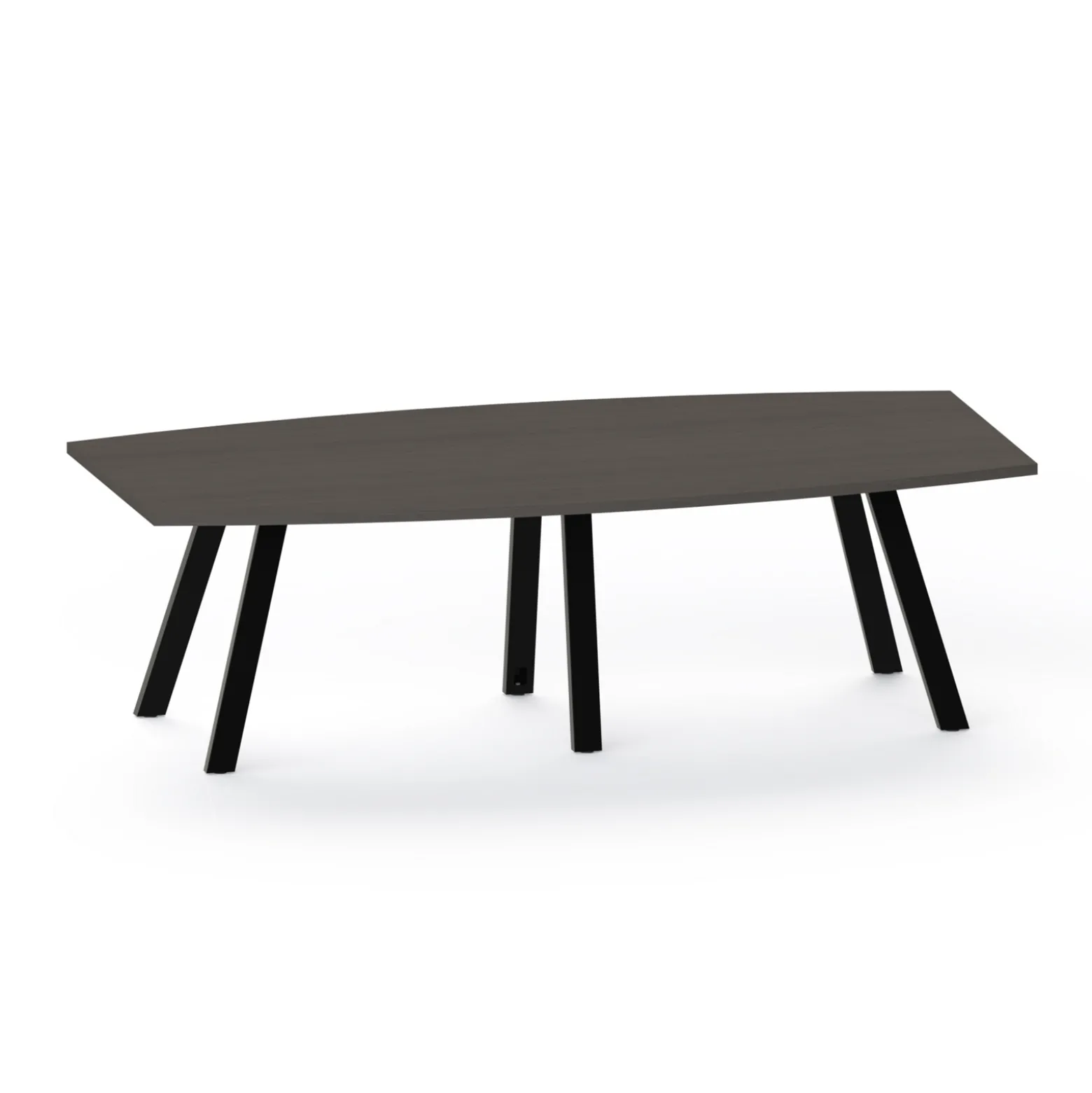 Plateaux Boat Shaped Conference Table with 3MM Edge - 96W x 48D