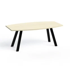 Plateaux Boat Shaped Conference Table with 3MM Edge - 72W x 36D