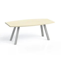 Plateaux Boat Shaped Conference Table with 3MM Edge - 72W x 36D