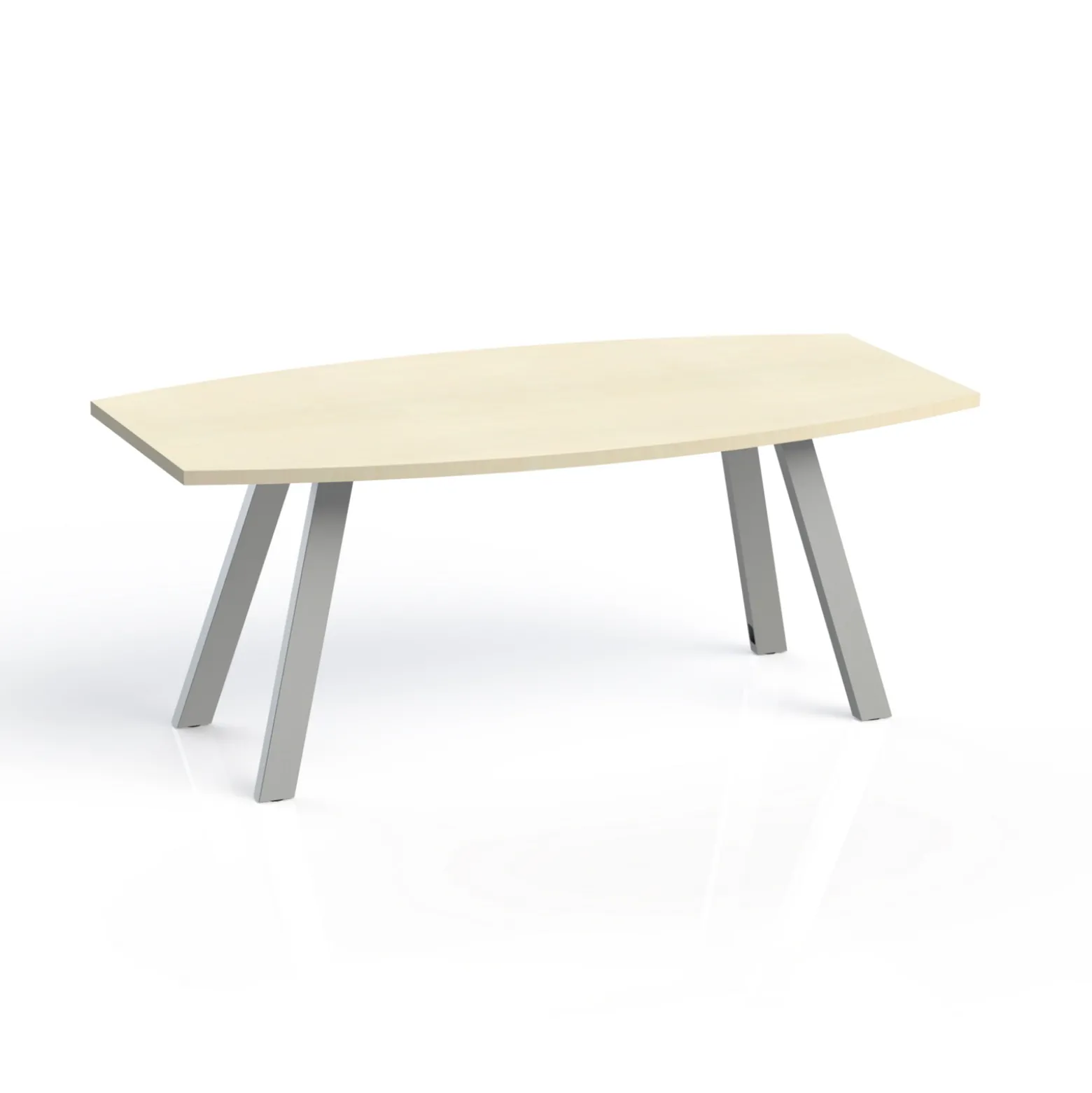 Plateaux Boat Shaped Conference Table with 3MM Edge - 72W x 36D